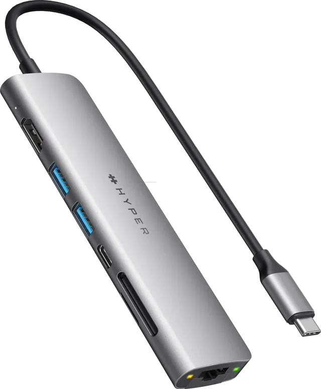 Hyper HyperDrive Slab 7-i-1 USB-hubb