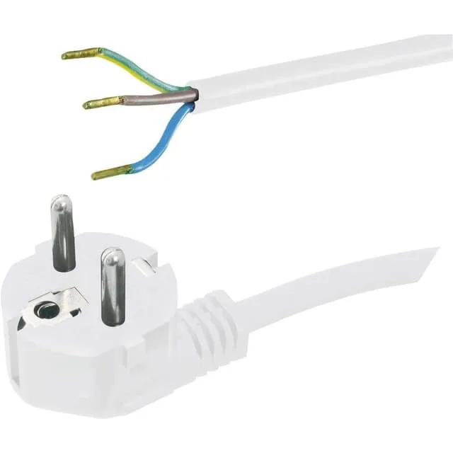HAWA 1008212 Ström Anslutningskabel Vit 2.00 m