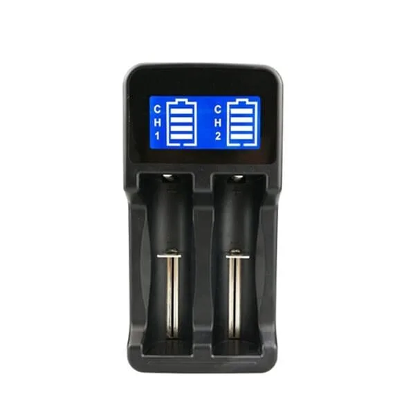 Batteriladdare med LCD för batteri 18650