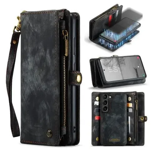 CaseMe Samsung Galaxy S23 Retro läder plånboksfodral