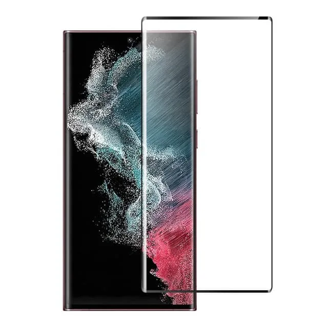 SKALO Samsung S23 Ultra Heltäckande Skärmskydd Härdat Glas
