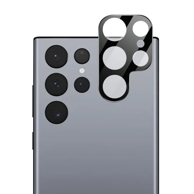Skalo Samsung S23 Ultra 3D Linsskydd/Kameraskydd Härdat Glas