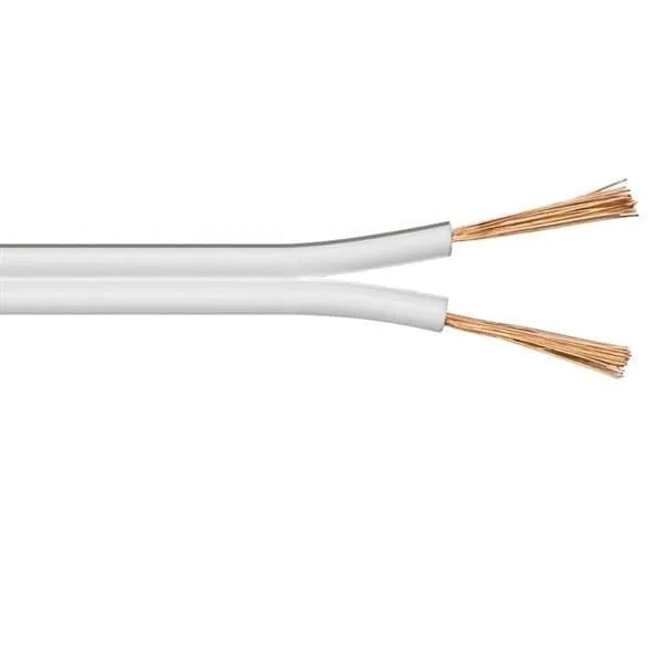 Goobay - Högtalarkabel VIT  2 x 1,5 mm²  25m