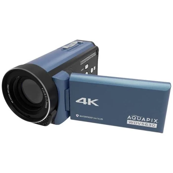 Aquapix WDV5630 Gråblå Videokamera 7,6 cm 3 tum 13 Mill. pixel grå-blå