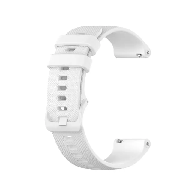 Klockarmband silikon Vit 20 mm