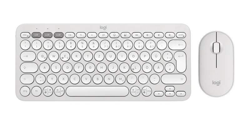 Logitech Pebble 2 Combo TONAL WHITE DE (920-012204)