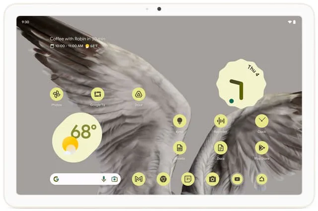 Google Pixel Tablet med laddning/högtalardocka