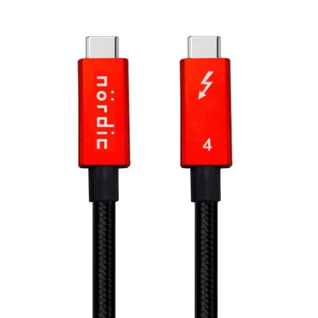 Nördic 1m Thunderbolt 4 USB-C kabel 40Gbps