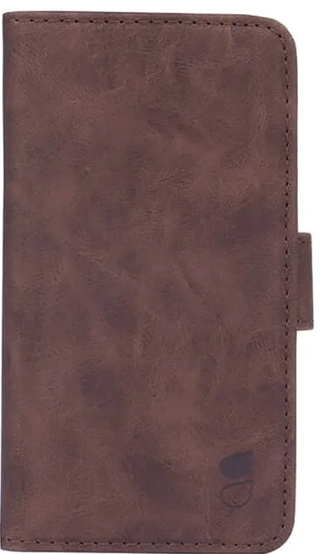 Gear iPhone 8/7/6/SE Gen. 2/3 plånboksfodral (nubuck brun)