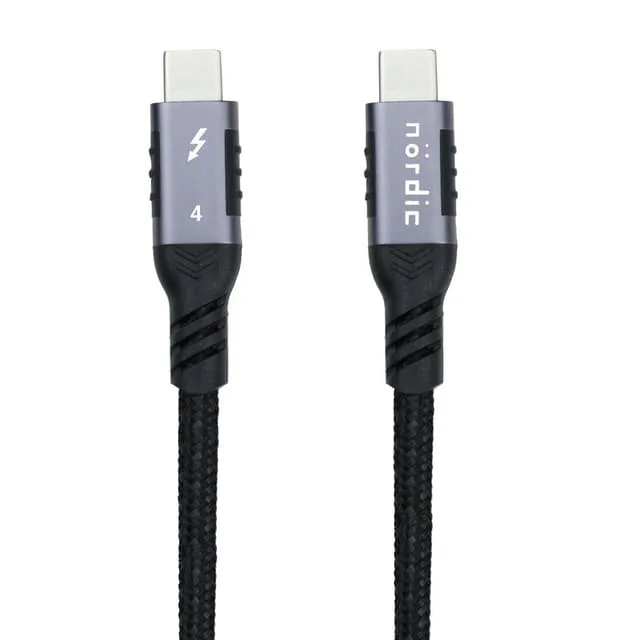 Nördic 2,5m Thunderbolt 4 USB-C kabel 40Gbps