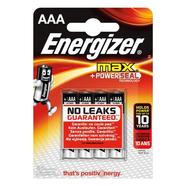 Energizer Power alkaline AAA/LR03 4-pack (E300132600)