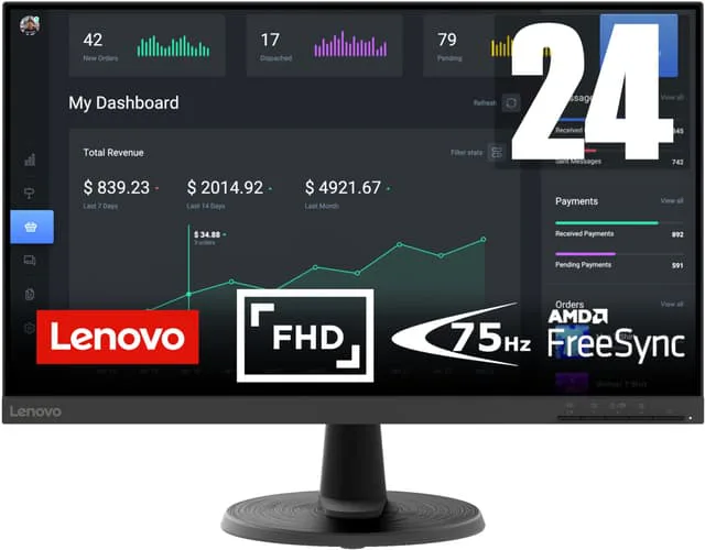 Lenovo D24-40 23.8" VA bildskärm