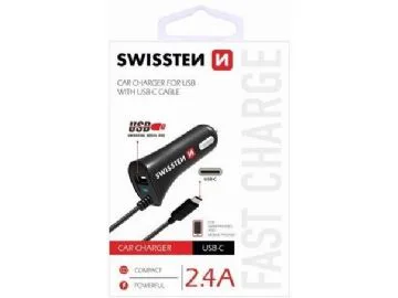 Swissten laddare i ett stycke 1x USB-A 2,4 A (20111500)