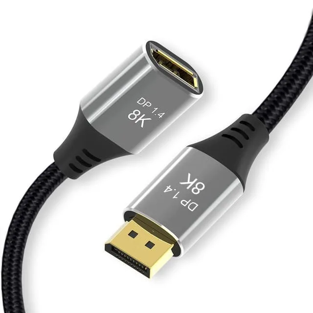 NÖRDIC 1,5m Displayport 1.4 förlängningskabel