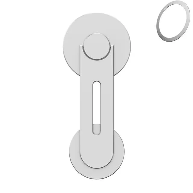 INF Magnetisk Hoppfällbar Mobilhållare Silver