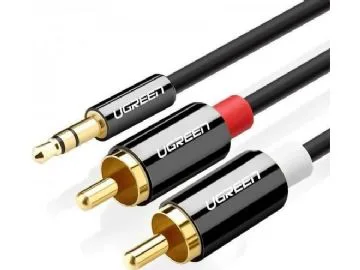 Ugreen 3,5 mm minijack till 2RCA ljudadapterkabel, 1,5 m