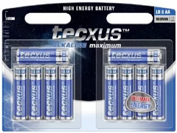 texcus Alkaline Maximum Batteri 10 x AA-typ