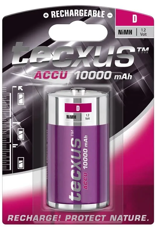 Tecxus D (Mono)/HR20 laddningsbart batteri