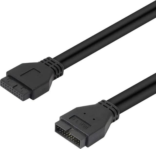 Nördic 20 pin USB header förlängningskabel hane