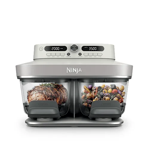 Ninja CRISPi DualZone 8-i-1 glasairfryer i Vit