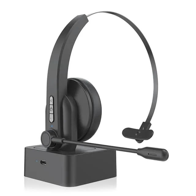 OY631 Bluetooth 5.3 Headset Kundtjänst Hörlurar med mikrofon trådlöst headset