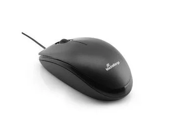 MediaRange - Vertikal mus - ergonomisk - högerhänt - optisk - 6 knappar - trådlös - 2.4 GHz - trådlös USB-mottagare - svart