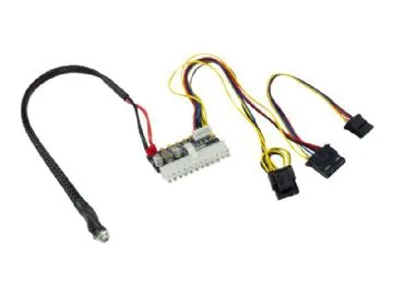 Inter-Tech - Strömkabel - power DC jack, 20-pin ATX till 4 pin intern effekt, SATA-ström, 4-stifts intern ström (12V)