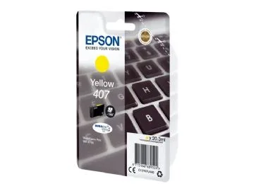 Epson 407 - L-storlek - cyan - original