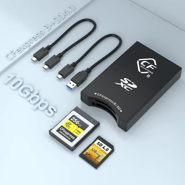Nördic USB-A,USB-C Kortläsare 2 Slot CFexpress Typ