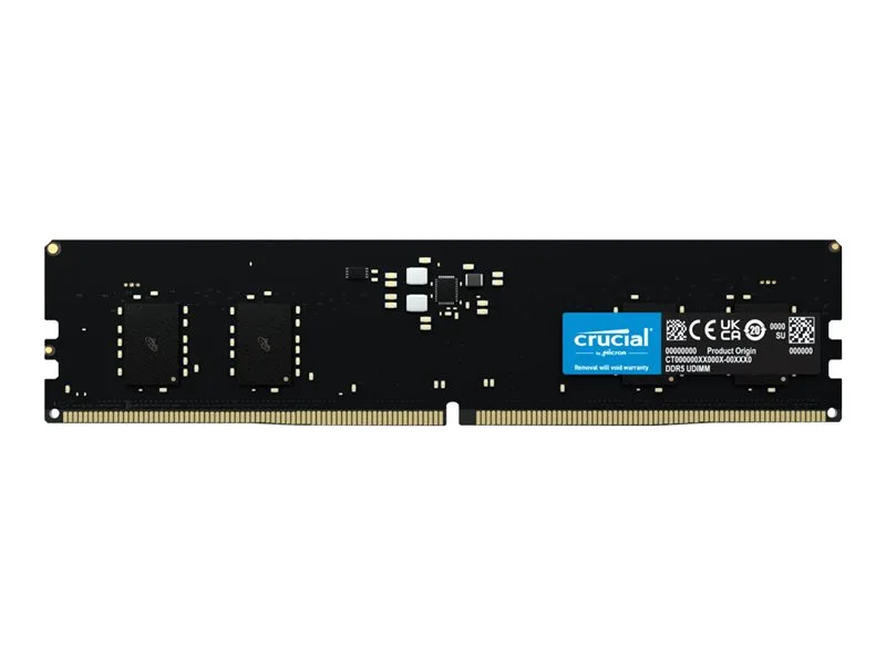 Crucial DDR5 RAM 8GB 4800MHz, Skrivbordsminne (PC), Högpresterande RAM, CL40
