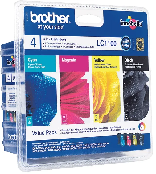 Brother Bläckpatron Brother LC1100VAL Värdepaket