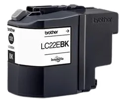 Brother Bläckpatron Brother LC22EBK Svart