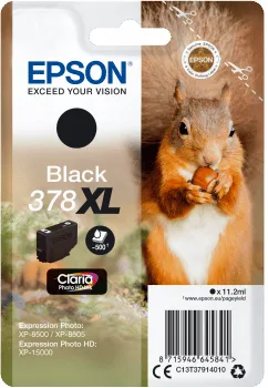 Epson Bläckpatron Epson 378XL Claria Svart