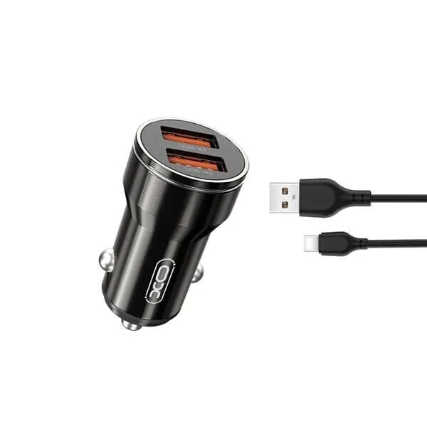 Xo billaddare med 2x USB 2,4A &