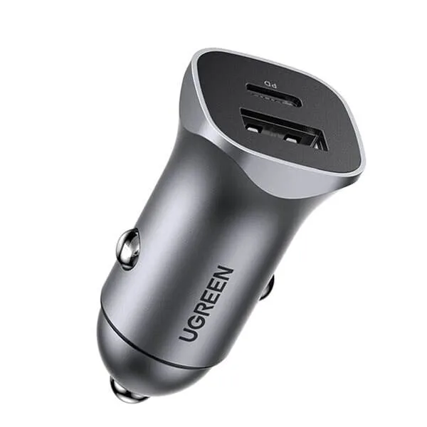 Ugreen Billaddare med 1xUSB 1xUSB-C 30W PD