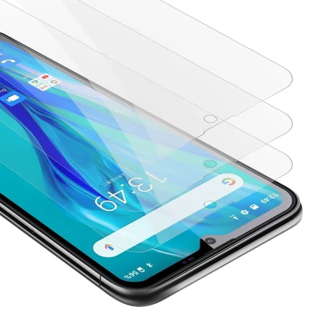 Cadorabo Oukitel C23 PRO 3x Skärmskydd Skyddsglas