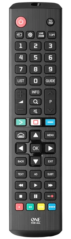 One For All TV Replacement Remotes TV-erstatningsfjernbetjening fra LG