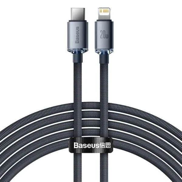 Baseus Crystal Shine USB-Kabel USB-C till Lightning 20W 2m