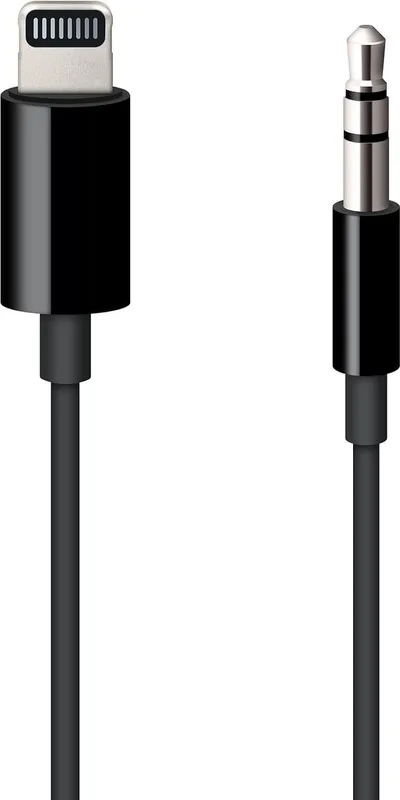 Apple Lightning till 3.5mm ljudkabel (svart)