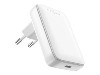 FIXED Slim - Strömadapter - GaN - 30 Watt - 3 A - PD 3.0 (24 pin USB-C) - vit