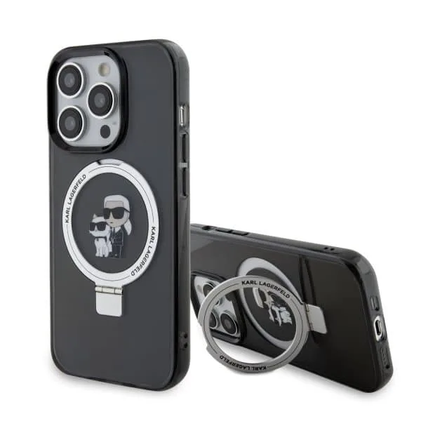 Karl Lagerfeld iPhone 15 Skal Ring Stand MagSafe
