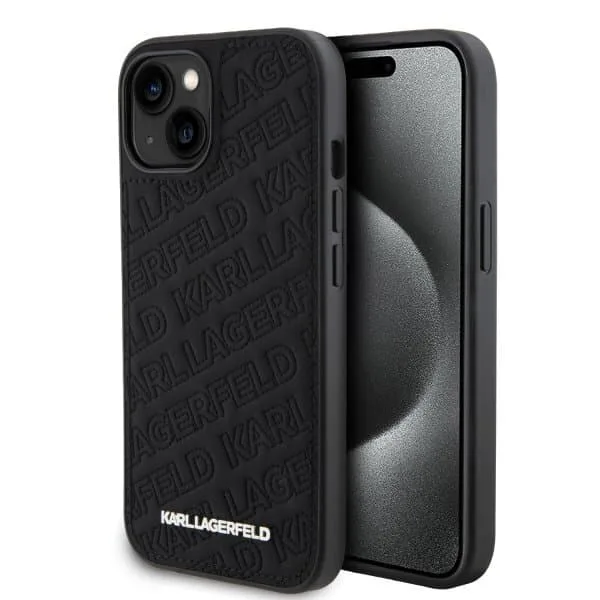 Karl Lagerfeld iPhone 15 Skal Quilted K Pattern