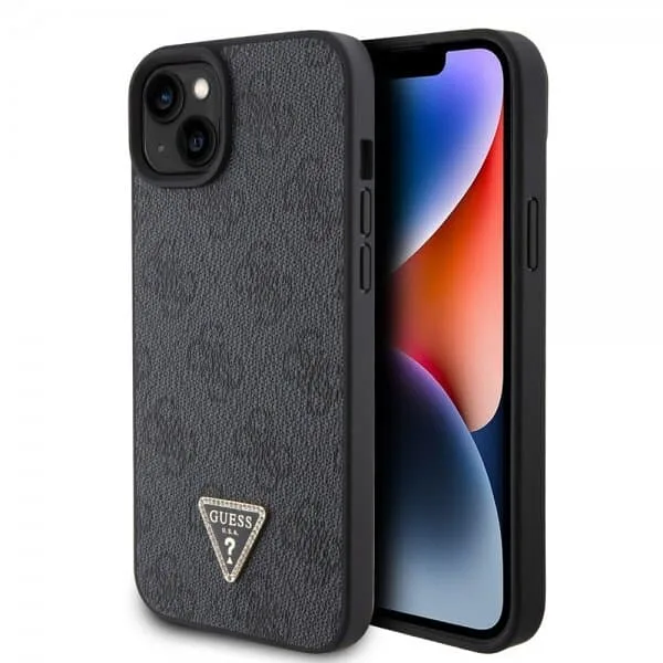 Guess iPhone 15 Skal 4G Metal Triangle