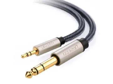 Ugreen 10625 ljudkabel 1 m 2 x 6,35mm 3,5mm Svart