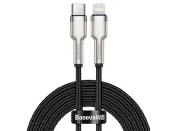Baseus Cafule, 1 m, Lightning, USB C, Hanstik, Svart