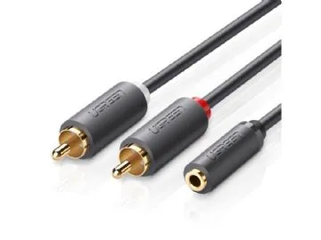 Ugreen 10588, 2 x RCA, Hanstik, 3.5mm, Hunstik