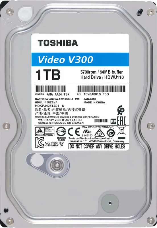 Toshiba V300 Streaming intern hårddisk