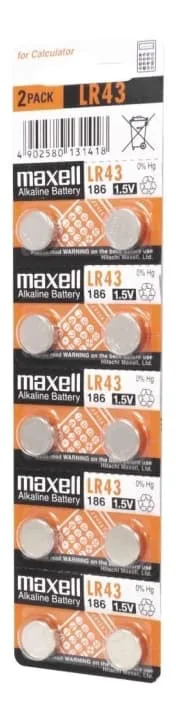 Maxell LR 43 batteri
