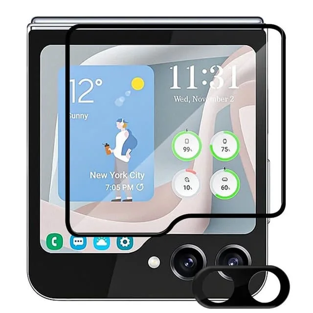 CaseOnline Härdat glas 2i1 Samsung Galaxy Z Flip 5