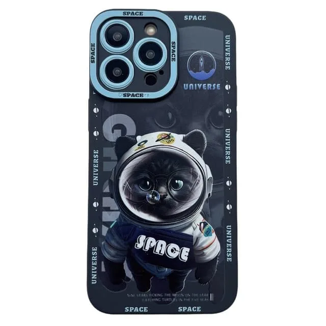 MTK TPU telefonfodral Skal för iPhone 15 Pro Fodral Katt